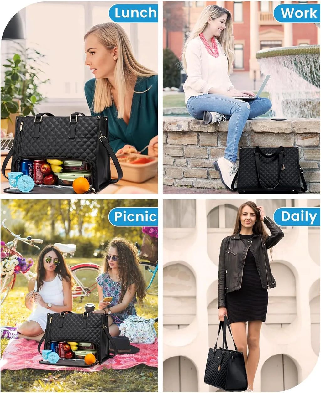 🌟 The Ultimate 2-in-1 Tote Bag – Where Elegance Meets Functionality! 🍽️
