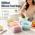 🏠Healthy silicone resealable storage bag🍴