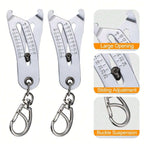 Portable Precise Thread Size Checker Keychain