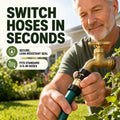 Leak-Resistant Garden Hose Quick Connector Set