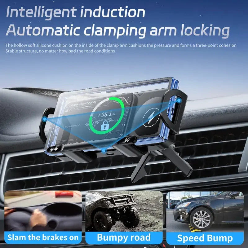 AutoGrip Wireless Car Charger Mount
