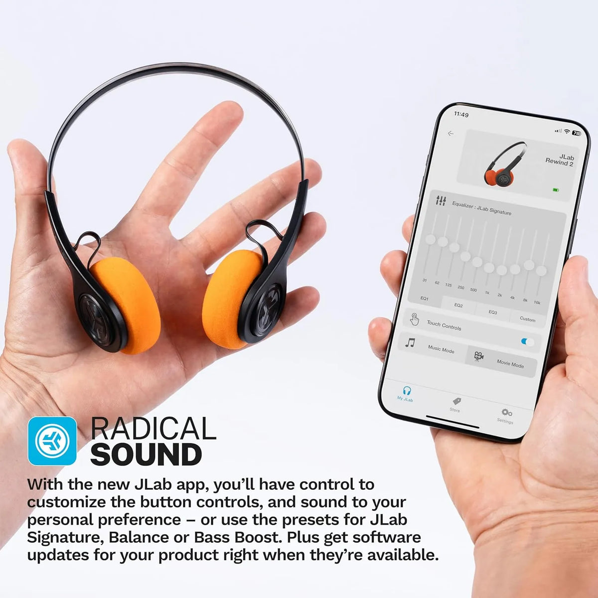 Retro Wireless Headphones with 22+ Hour Playtime, Dual Device Bluetooth, App-Controlled EQ & Foam Cushions