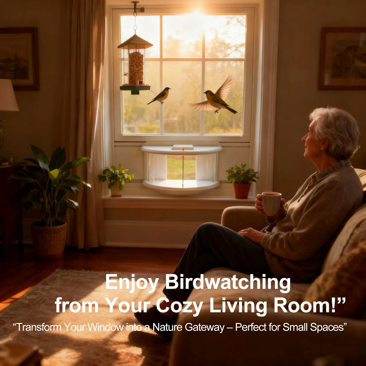 🦜Portable Window Bird Feeder – Perfect for Birdwatching from Your Home!