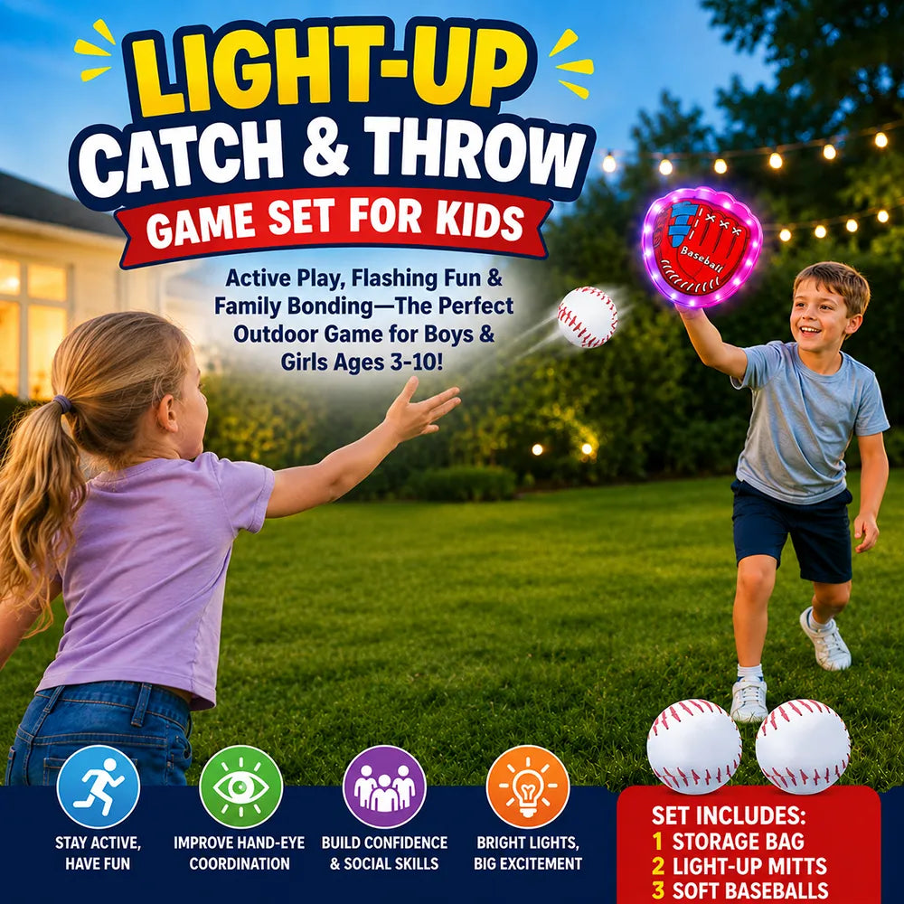 ⚾ Light-Up Catch & Throw Game Set for Kids