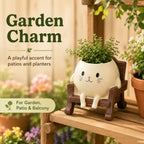 🐱 Potted Cat Swing Rocking Chair Ornament