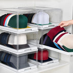 Clear Stackable Baseball Cap Organizer Drawers