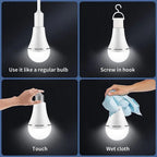 15W Rechargeable Emergency Light Bulb with Switch Hook