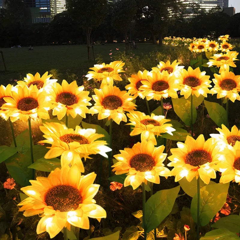 🌻Pre-Mother's Day Promotion 40% Off-- Waterproof  Solar Sunflower Lamp(1Head/3Head)