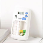 Portable LED Pill Storage Box with Alarm – Smart, Compact & Travel-Ready
