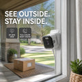 2K Window Security Camera with Full-Color Night Vision