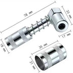 Strong Lock on Grease Couplers with Spring Flex Hose
