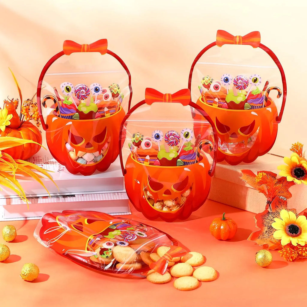 Stand-Up Pumpkin Trick-or-Treat Bag Set