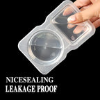 Disposable Dual-Compartment Condiment Containers with Lids