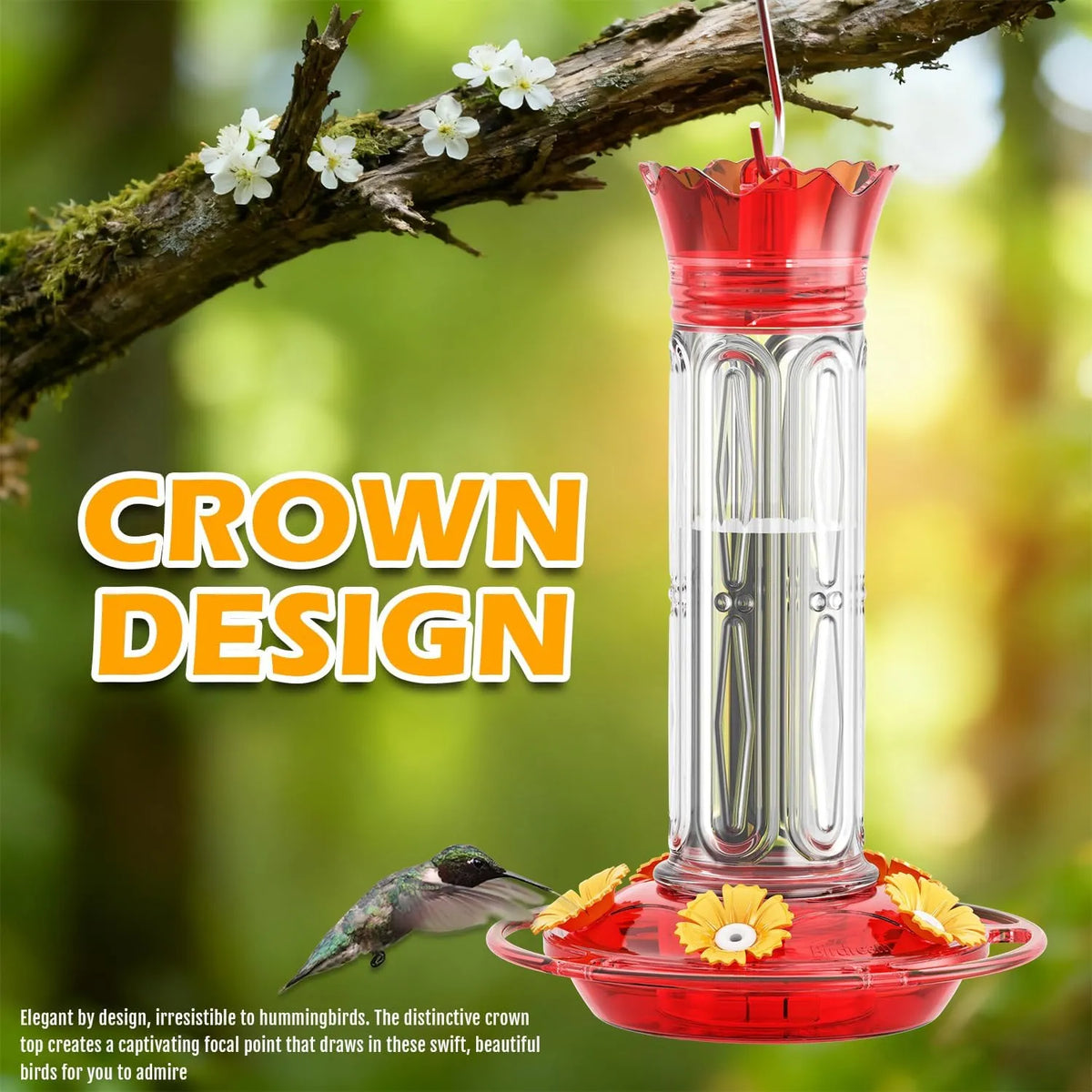 🐦Outdoor Hummingbird Feeder —Designed for Beautiful Backyard Birdwatching