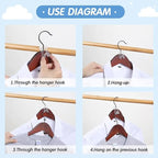 Space-Saving Hanger Extender Hooks – Perfect Closet Organizers