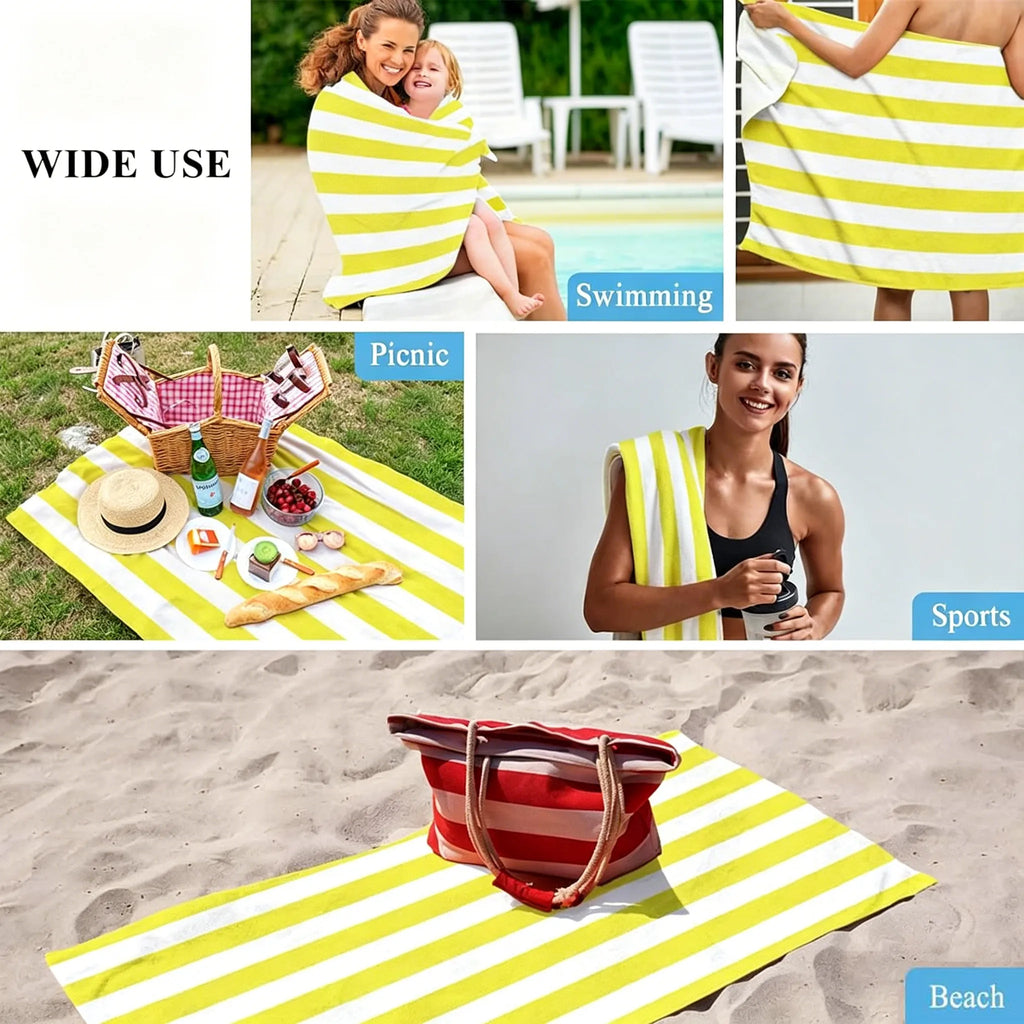 🌊 Quick-Drying Microfiber Beach Towel – Ultra-Light Sand-Free Travel Towel
