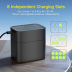🔋 Rechargeable AA Lithium Battery Pack with Fast Charger