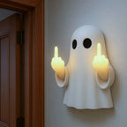 Cheeky Double Middle-Finger Ghost Wall Night Light