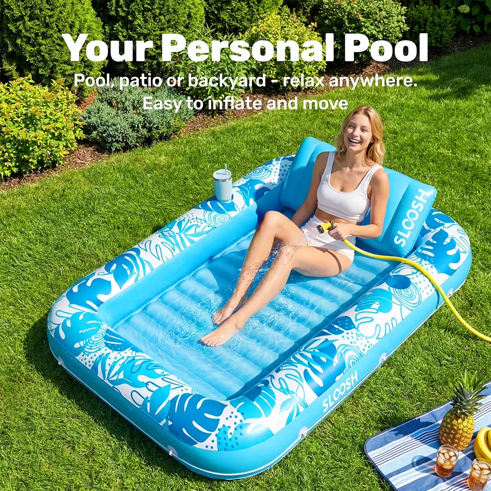 🌊 Inflatable Tanning Pool Lounger Float for Adults