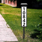 Solar Address Sign Lighted House Number with 2 Light Modes
