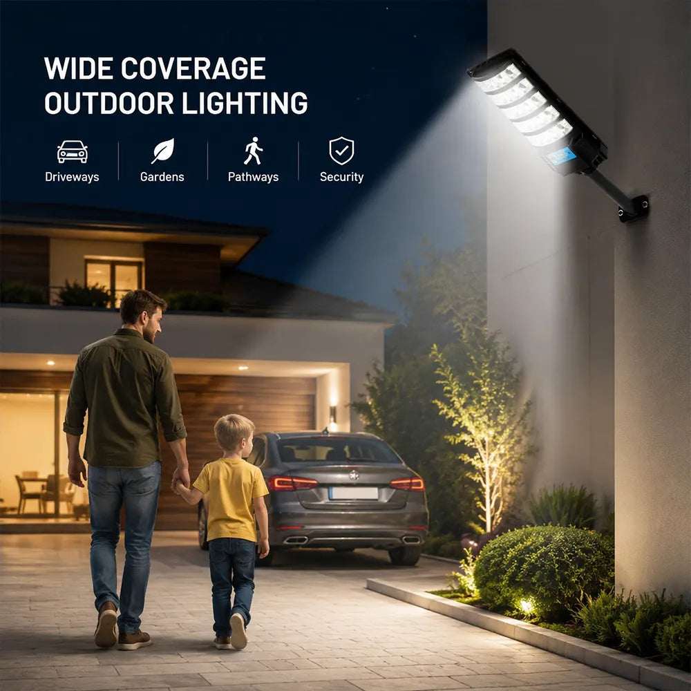 🌞 Solar Motion Sensor Outdoor Street Light