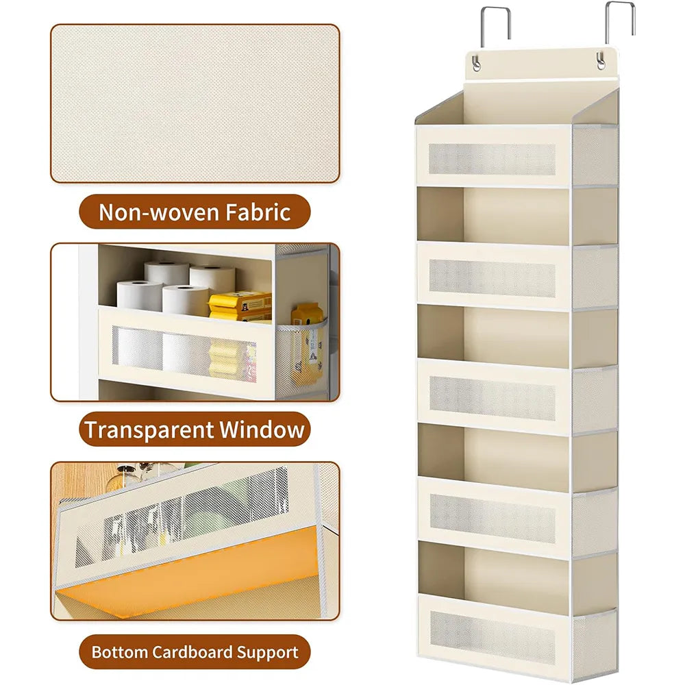 🚪 Door-mounted hanging storage organizer bags