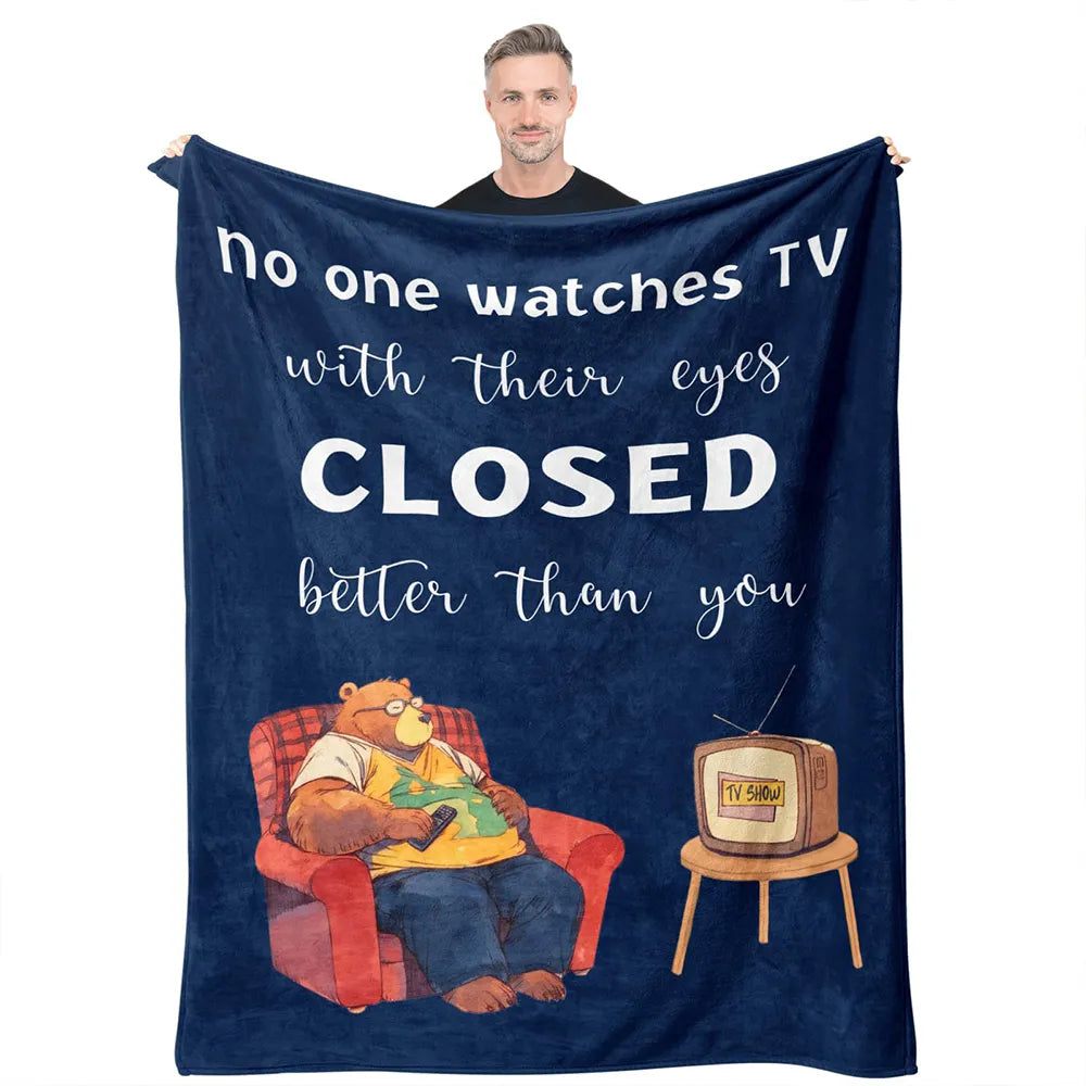 🛋️ Dad's "Not Sleeping" Blanket — Funny, Cozy, & Heartwarming Gift 🎁