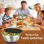 🥗 Gluten Grater with Lid and Salad Bowl Set