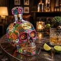 🔥Day of the Dead Limited Edition Tequila Bottle & Goblet – Limited Edition Art Glass