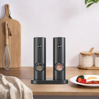 One-Touch Seasoning Masters: Electric Salt and Pepper Mill Set