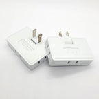 180° Rotating Flat Plug Adapter — 3-Outlet Space Saver