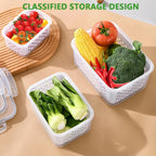 🍓 Refrigerator Food Storage Containers – Keep Fruits Fresh