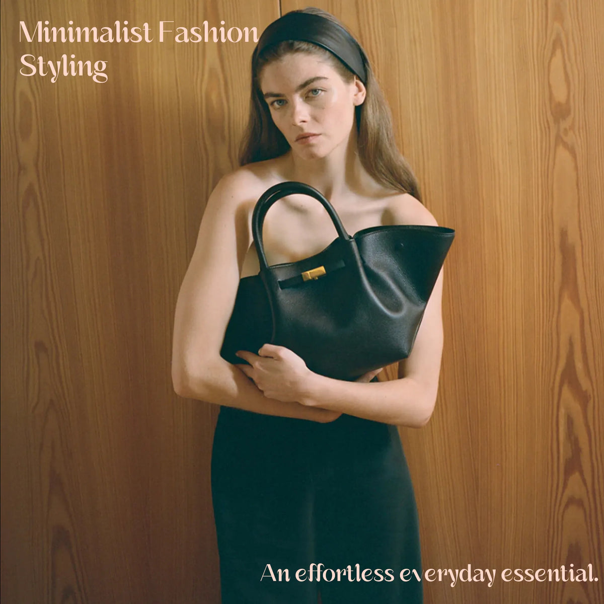👜 Minimalist Folded-Wing Italian Leather Tote Bag