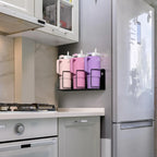Cup Organizer - Magnetic or Screw Mount Storage for Kitchen, Fridge, or Cabinet
