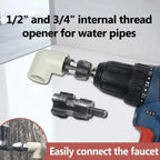 Electric Drill Compatible PVC Pipe Threader Kit with Various Die Sizes ( 1/2", 3/4", 1" for Cutting & Pipe Threader)