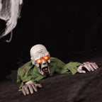 Crawling Zombie with Creepy Groans & Flashing Red Eyes
