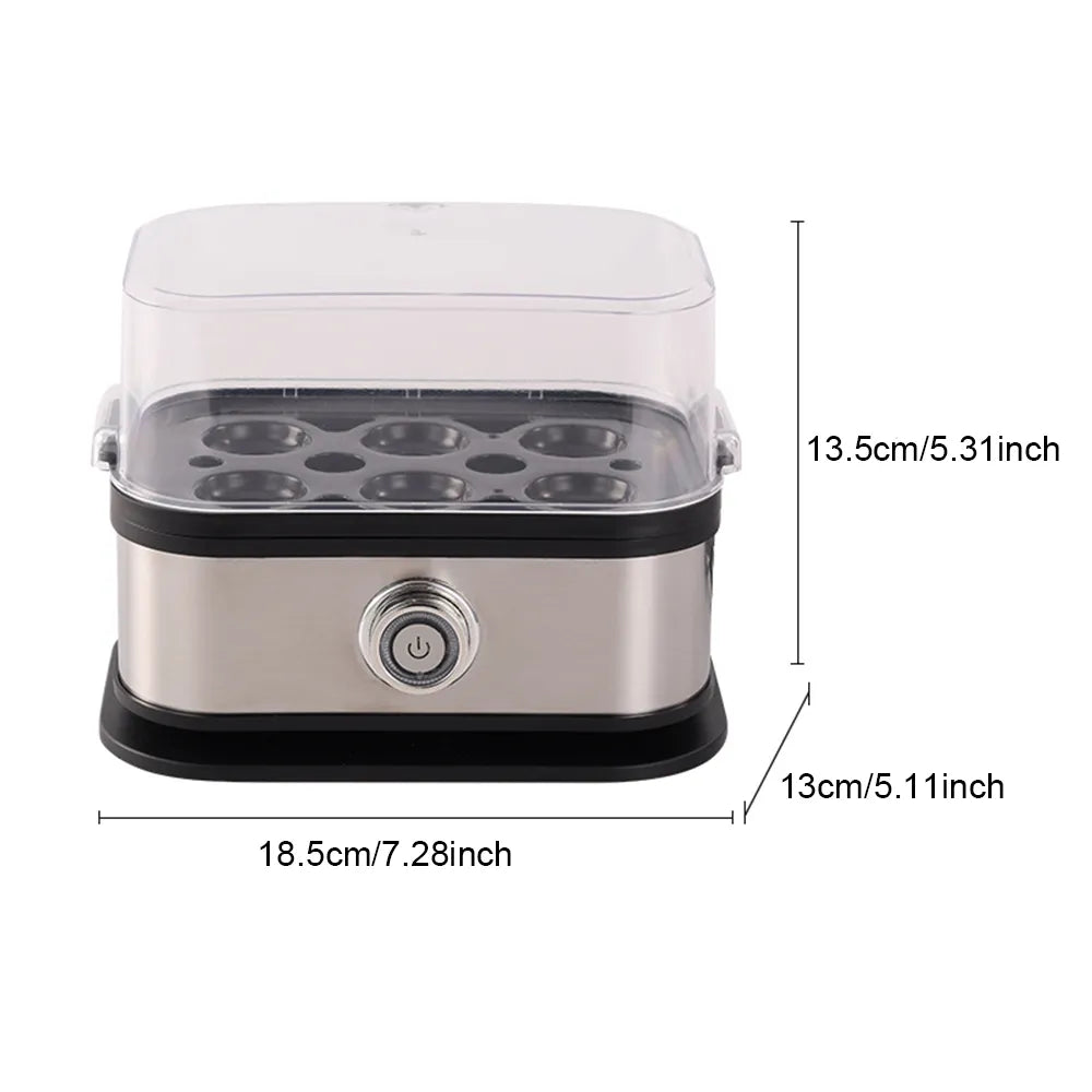 🥚 Fast 6-Egg Cooker – Quick Breakfast Egg Boiler & Steamer