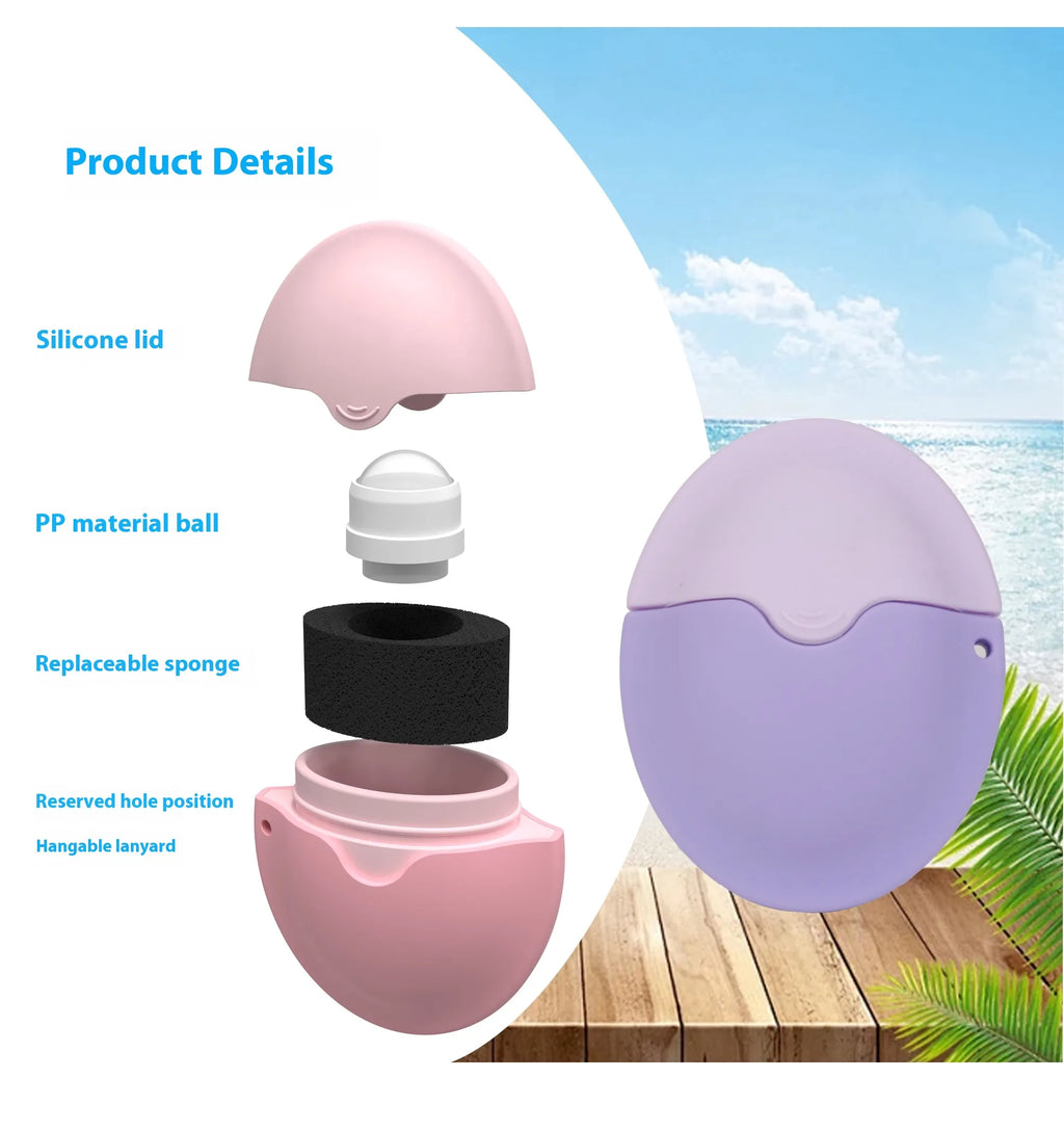 Silicone Sunscreen Applicator – Roll-on Lotion Sponge