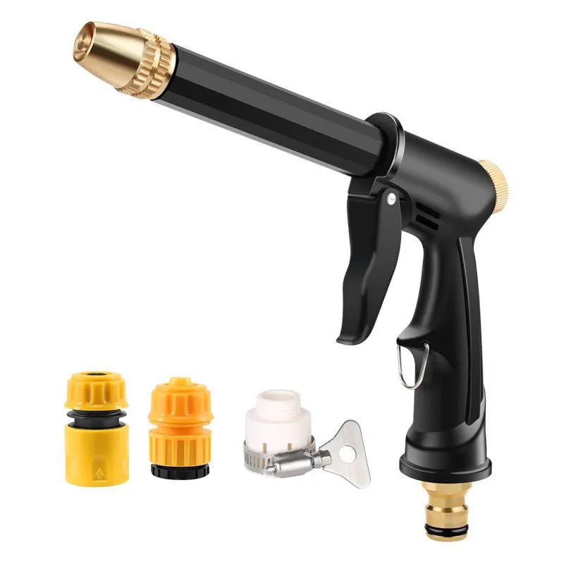 Portable water sprayer and three included hose adapters