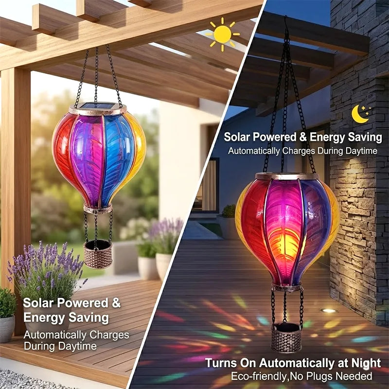 🎈 Hot Air Balloon Solar Lantern