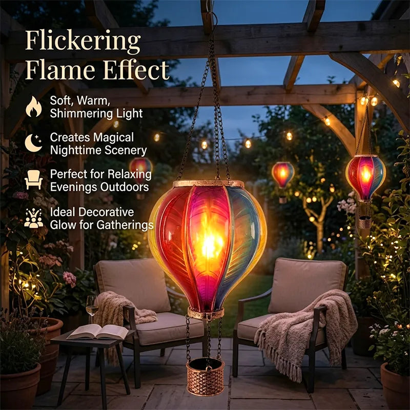 🎈 Hot Air Balloon Solar Lantern