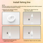 🕯️Flameless Floating LED Candles with Magic Wand Remote