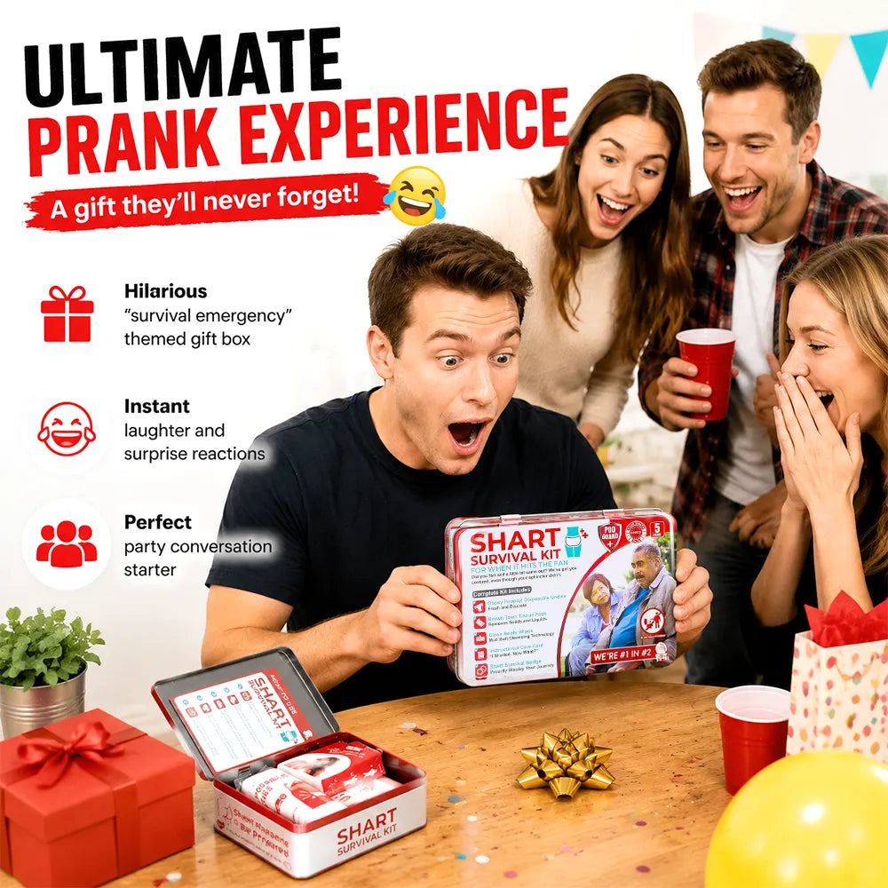💨 Hilarious Farting Survival Kit – Ultimate Prank Gift Box 🎁😂