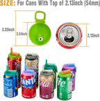 Silicone Straw Can Drink Lid, BPA Free, Reusable