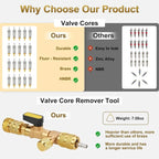AC Valve Core Remover Installer Tool Kit | Dual Versions for Home & Automotive AC | Dual Size SAE 1/4" & 5/16" Ports