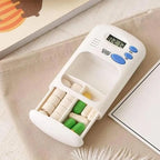 Portable LED Pill Storage Box with Alarm – Smart, Compact & Travel-Ready