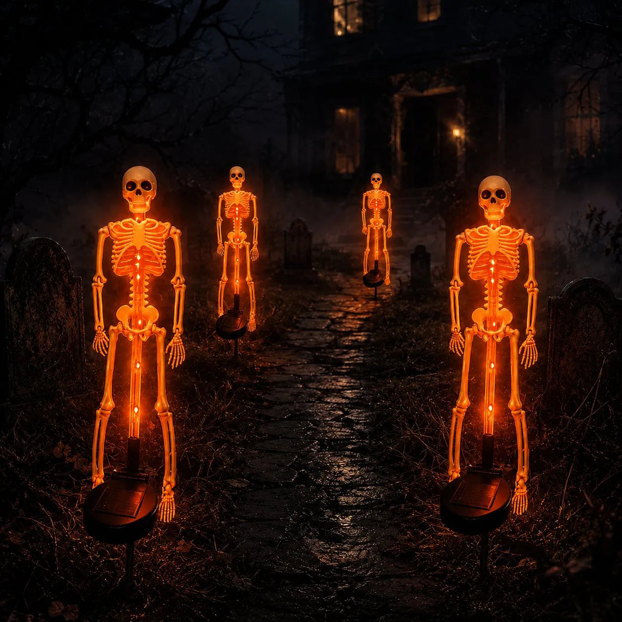 Solar Skeleton Yard Stake – Halloween Garden Light