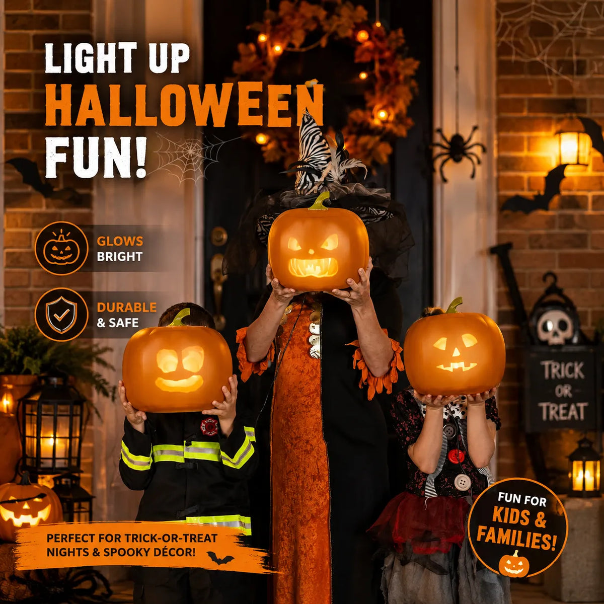 Animated Talking Pumpkin Projection Show