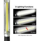 Magnetic Rechargeable COB LED Work Light with Hook