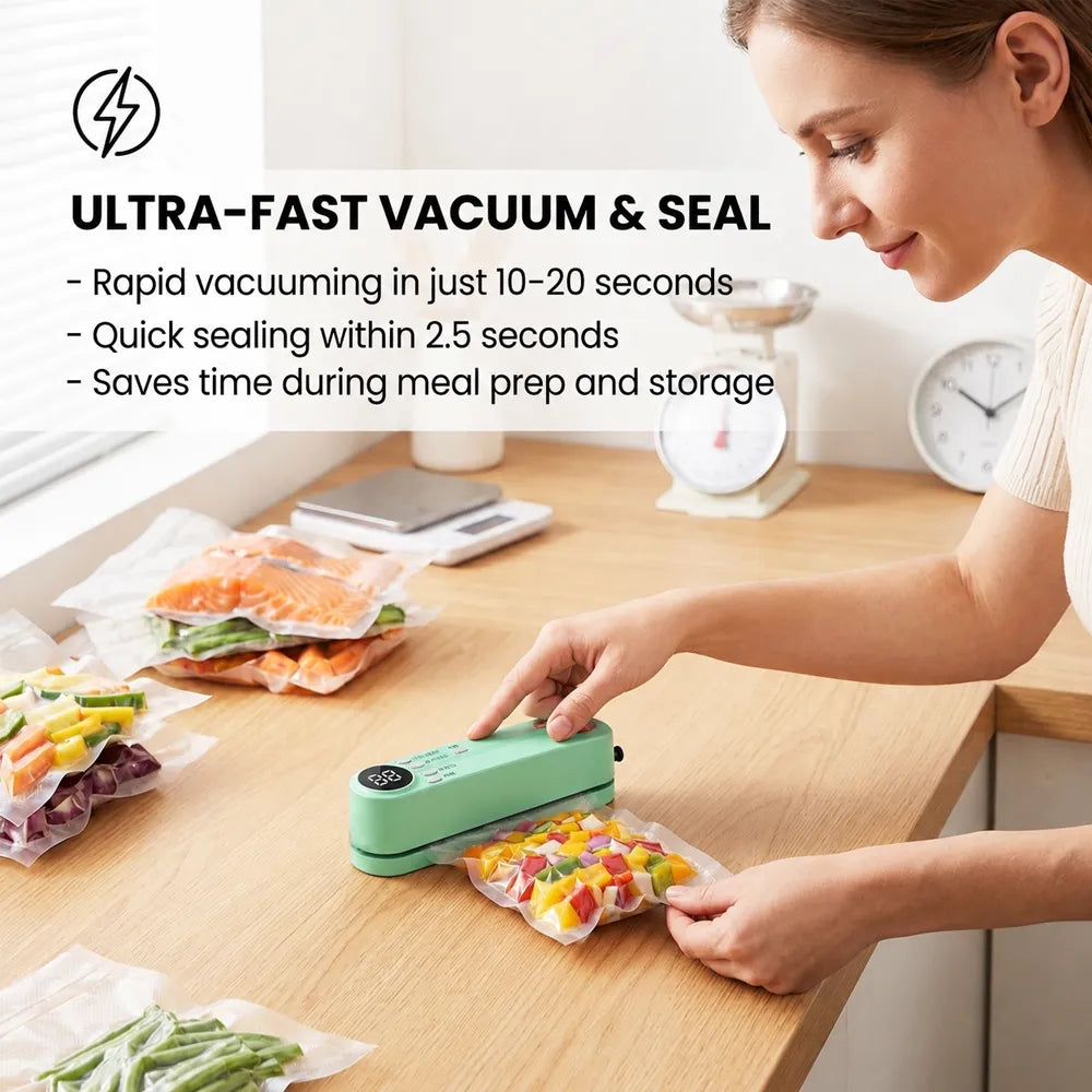 🥑✨Mini Vacuum Bag Sealer – Cordless Handheld Food Sealing Machine
